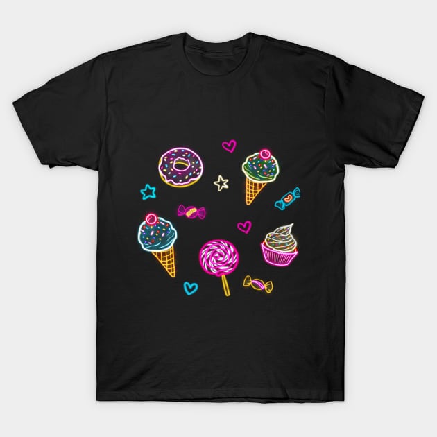 Neon Candy T-Shirt by Lyara Costa